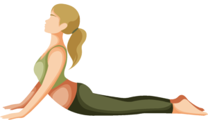 Person performing the Half Cobra (Ardha Bhujangasana) Yoga Pose