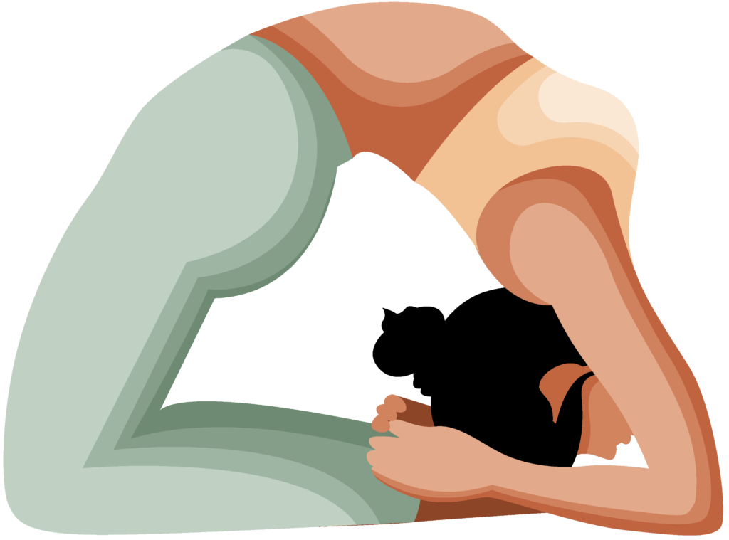 Person performing the Full Camel Pose (Paripurna Ustrasana) Yoga Pose