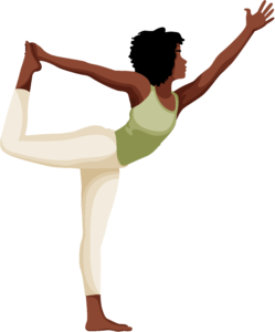 Person performing the Dancer's (Natarajasana) Yoga Pose