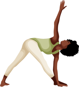 Person performing the Revolved Triangle (Parivrtta Trikonasana) Yoga Pose