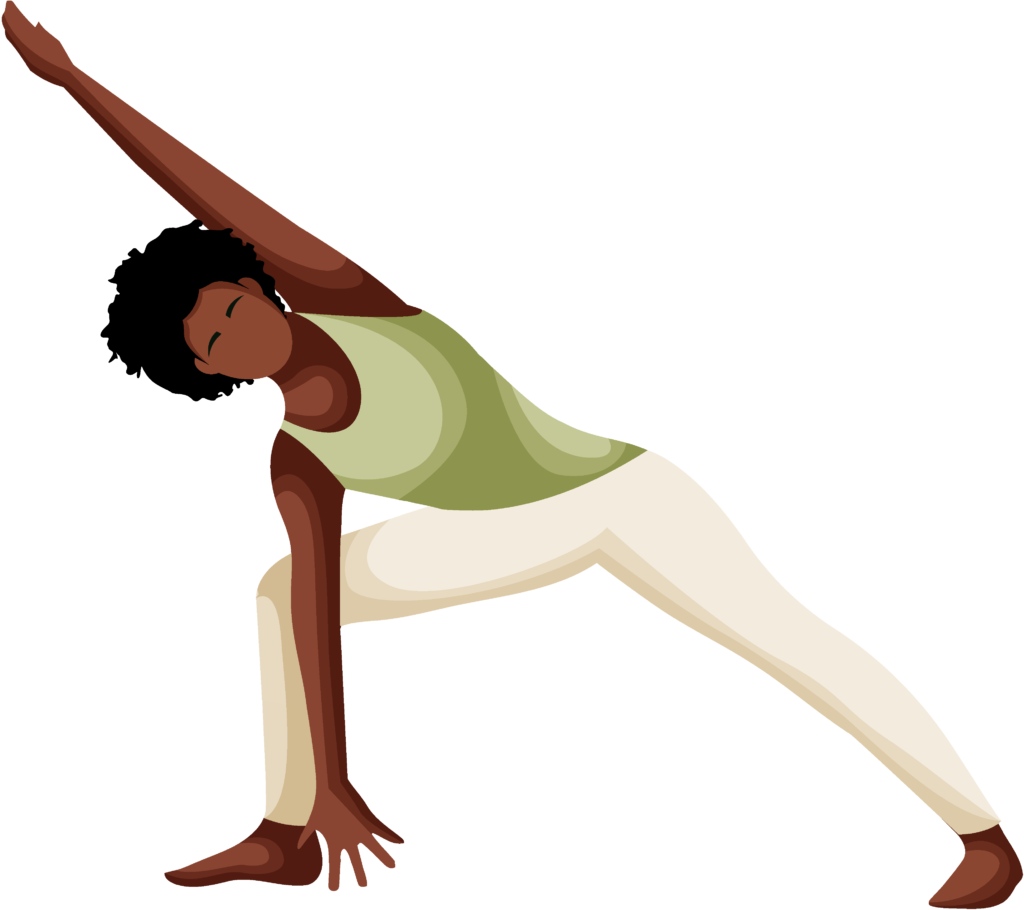 Person performing the Revolved Extended Side Angle (Parivrtta Parsvakonasana) Yoga Pose