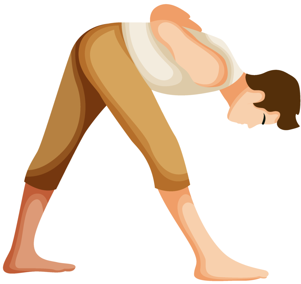 Person performing the Intense Side Stretch (Parsvottanasana) Yoga Pose