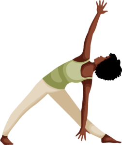 Person performing the Revolved Triangle (Parivrtta Trikonasana) Yoga Pose